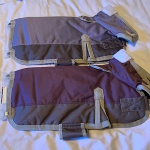 Hunter Insulated Lavender/Gray Winter Dog Coat (16” Length)